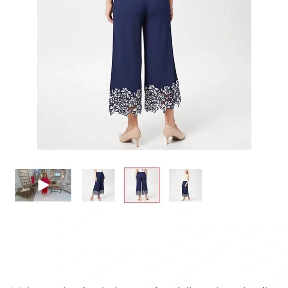 Isaac Mizrahi Live! Pebble Knit Culottes - Picture 6 of 7